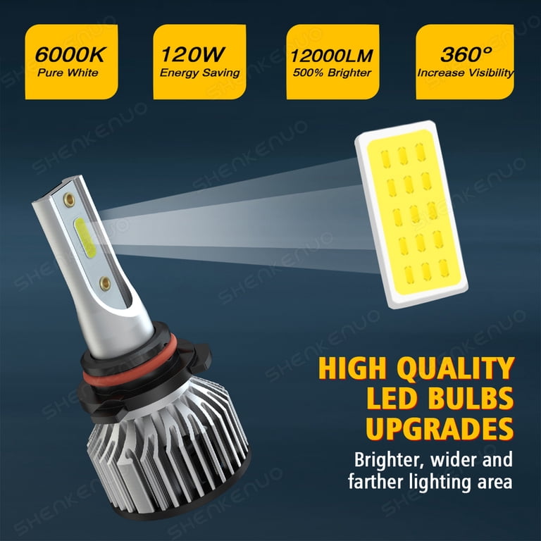 For Dodge Charger 2011 2012 2013 2014 Led Headlight Bulbs 9005 H11 High&Low  Beam 4pcs - Walmart.com