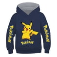 thumbnail image 4 of Sudaderas con capucha de Pokémon Pikachu para niños y niñas, abrigos finos de Pikachu, figura de Anime de dibujos animados, primavera y otoño, 4 of 4
