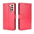thumbnail image 1 of Funda tipo libro para Samsung Galaxy S21 Plus 5G, cartera todo‑en‑uno, funda multifuncional con tarjetero y correa de muñeca desmontable, 1 of 5