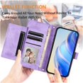 thumbnail image 5 of Flip Case for FLOODKING Samsung Galaxy A23 4G/5G PU Leather Wallet with Zipper,Lanyard, 5 of 5