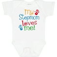 thumbnail image 3 of Inktastic My Stepmom Loves Me Boys or Girls Baby Bodysuit, 3 of 5