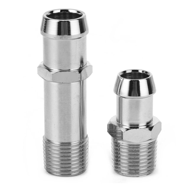 2pcs Heater Hose Fittings Connector for 3/4in Water Pump 5/8in Intake Auto Car Accessory