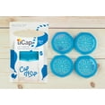 thumbnail image 2 of Blossom Mason and Canning Jar Sipping and Drinking Lid Caps, Silicone, For Wide Mouth Size Mason Jars, 4-Inches; Blue; Set of 4, 2 of 4