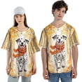 thumbnail image 4 of Welcome Fall Dalmatian Strolling Through the Autumn Maple Forest All Over Print 3D Baseball Shirt Dog Lover Softball Sport - 12012, 4 of 6