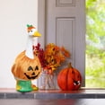 thumbnail image 5 of Gaggleville Pumpkin Goose Outfit, Fits 23" H Large Porch Goose by Fox Valley Traders, 5 of 9