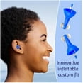 thumbnail image 3 of Reusable Inflatable Noise Canceling Earplugs for Swimming Sleeping and Work IPX7 Waterproof Comfort Fit Soundproof Protection, 3 of 8