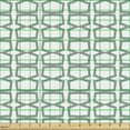 thumbnail image 2 of Abstract Fabric by the Yard, Continuous Squares Simplistically Arranged Motifs Print on Plain Backdrop, Upholstery Fabric for Dining Chairs Home Decor Accents, White Laurel Green by Ambesonne, 2 of 5
