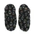 thumbnail image 2 of Zapatillas Lazy One Fuzzy Feet Dead Cansadas Sugar Skulls para mujer, 2 of 6