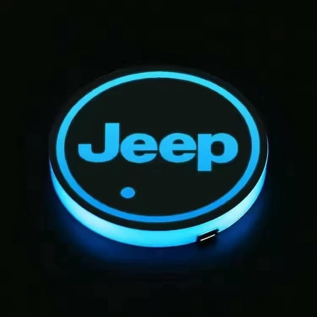 1 Pieza De Coche LED Portavasos De Luz Alfombrillas Posavasos De La Botella Atmósfera Constelación Lámpara De 7 Colores Titular Almohadillas