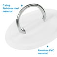 thumbnail image 2 of 5 Pcs Kayak Safety Gear Fleximatic PVC D Ring Pad PVC D Ring Patch Surfboard Mounting Hooks Paddle Board D Ring Patch, 2 of 6