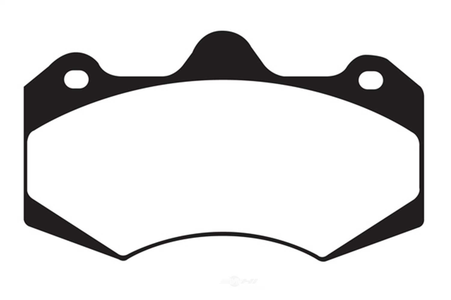 EBC Brakes Yellowstuff 4000 Series Street and Track Brake Pad Set Fits select: 2012-2014 MCLAREN AUTOMOTIVE MP4-12C, 2016-2021 MCLAREN AUTOMOTIVE 570S