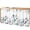 white, variant on Eucalyptus Leaves Sink Skirt 11"W x 13"L,Dustproof Under Sink Curtain Skirt for Bathroom Kitchen,Retro Farmhouse Botanical Floral Birds Adhesive Short Curtain Vanity Cover for Laundry Closet