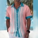 thumbnail image 2 of Hawaiian Shirt For Men, Men's Vintage Button Down Bowling Shirts Short Sleeve Summer Beach Shirt L, 2 of 5