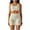 Beige, variant on Summer Fsshion Two Piece of Outfits for Womens Plus Size Casual Spring Summer Sleeveless Round-Neck Blouses & Shirts Sets