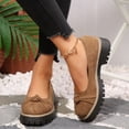 thumbnail image 6 of Bkhluea Women Knotted Platform Loafer Shoes Slip On Comfortable Footwear For Office Work Daily Casual Outdoor Activities, 6 of 7