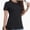 Black, variant on Basic T Shirts for Women Short Sleeve Casual Summer Tops Trendy Solid Loose Fit Tshirt