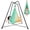 Mint Green Gradient, variant on G TALECO GEAR Sensory Swing with Stand, Swing Frame with Pod Swing, Hammock Chair with Stand for Adults Outdoor, X-Shaped Swing Set for Backyard, Indoor Swing for Kids 330LBS. Mint Green Gradient