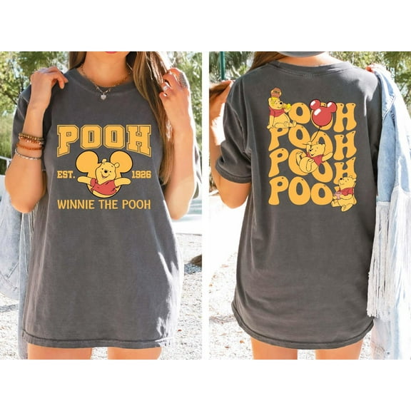 Winnie The Pooh Est 1926 Balloon Comfort Colors 2-sided T-Shirt