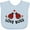 AE-Light Blue, variant on Inktastic Love Bugs Red Ladybugs Valentine's Day Boys or Girls Baby Bib