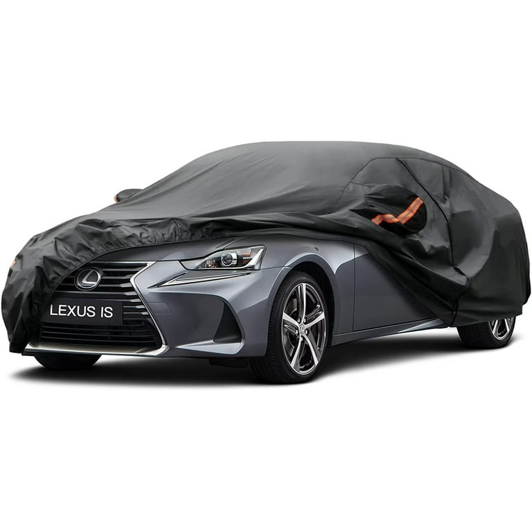 KouKou 7 Layers Sedan Car Cover Custom Fit Lexus IS250 IS300 IS350 2005 2019 Waterproof All Weather for Automobiles Full Exterior Covers Sun Rain