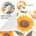 thumbnail image 2 of Yayeee Dish Drying Mat for Kitchen Counter 16"x18" Microfiber Absorbent Pad, Watercolor Sunflowers and Leaves, 2 of 7