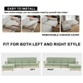 thumbnail image 7 of Sanmadrola Couch Covers Sofa Cushion Cover Slipcovers Wear-Resistant Universal Stretch Anti-Slip Sectional L Shape Sofa Covers, Chaise Lounge Sofa Slipcover, 7 of 7