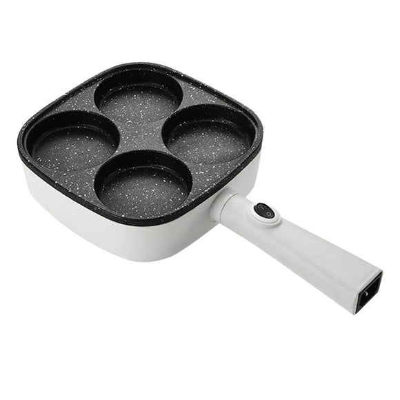 Non-Stick Pan for Student Dorms Multifunctional Breakfast Machine Four Hole Egg Pan Compact Frying Pan