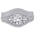 thumbnail image 2 of KATARINA 14K White Gold 1 1/3 cttw Diamond Bridal Engagement Set (G-H, SI2-I1), 2 of 5