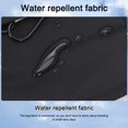 thumbnail image 4 of Bolsa de pasaporte Cartera de cuello de gran capacidad para viajes Deportes Fitness (Negro), 4 of 9