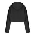 thumbnail image 5 of sususu Two Piece Sets for Women,Fashion Clothing Hooded Tracksuit Set Winter Warm Short Sleeve Top with Long Pants Two Piece Loungewear Outfit Comfortable Jogger Suit for Wear - Black, 5 of 8