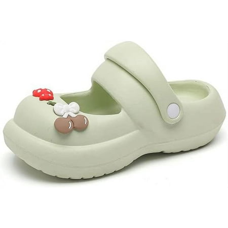 

KAQ Kids Girls Cute Garden Clogs Sandals Summer Slip On Shoes Slipper Slides Lightweight Outdoor Children Beach Play Shoes
