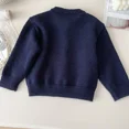 thumbnail image 4 of Suéter para niños de 2 a 7 años, cárdigan con botones de amor, suéter para niñas, abrigo tejido, ropa para niñas, traje para niños, falda a cuadros opcional, 4 of 6