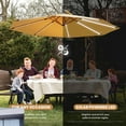 thumbnail image 2 of COSIEST 10ft Patio Umbrella with UV & Waterproof Canopy, 360-Degree Rotation, LED Lights, Outdoor Sun Shade for Patio, Garden, Backyard, or Poolside, 2 of 7