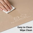 thumbnail image 6 of Cat Dog Food Mat with -Button,Waterproof Non Slip Leather Pet Placemat,Cat Bowl Mat,Spill-Proof Raised Edge Cats Feeding Mats for Bowls, Water Fountains,Easy Clean and Tidy, 6 of 7