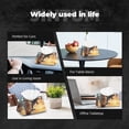 thumbnail image 7 of Zufioo Sailing Dancing Dolphin Print Long Leather Tissue Bag, PVC Waterproof Napkin Facial Tissue Organizer Dispenser for Living Room, Office, Desk, 7 of 7