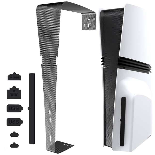 Kit de cubierta antipolvo con filtro de ventilador de refrigeración y tapones para puertos USB compatibles con los accesorios de la consola PlayStation 5 Pro