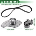 thumbnail image 4 of Unique Bargains 1 Set Engine Timing Belt with Water Pump Timing Belt Water Pump for Dodge Charger 2006-2010 Black, 4 of 6