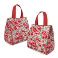 thumbnail image 2 of Pioneer Flower Floral Print Pattern Insulated Lunch Bag for Women & Adults,Large Portable Soft Cooler Lunch Bag,Thermal Food Storage Tote with Pearl Cotton,8.66L,8.75x5.75x9.5 Inch, 2 of 6