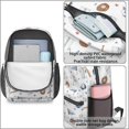 thumbnail image 4 of Baseballs and Jerseys White Pattern 17" School Backpacks for Teens,Waterproof Oxford Fabric,S-Shape Padded Straps for School,Travel,Hiking,Camping, 4 of 6