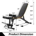 Ainfox Adjustable Weight Bench for FullBody Workout Exercise,Foldable