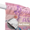 thumbnail image 4 of Easter Gnomes Bunnies Swag Curtains for Kitchen/Bedroom/Living Room, Spring Easter Eggs Floral Pink Wood Scalloped Curtains 63 Inch Long, Window Swag Topper Curtains Valances 2 Panels Set 36"x63", 4 of 8