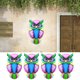 thumbnail image 3 of Estatuas de Búhos de Metal Colorido Ygjytge para Patio, 3 of 9