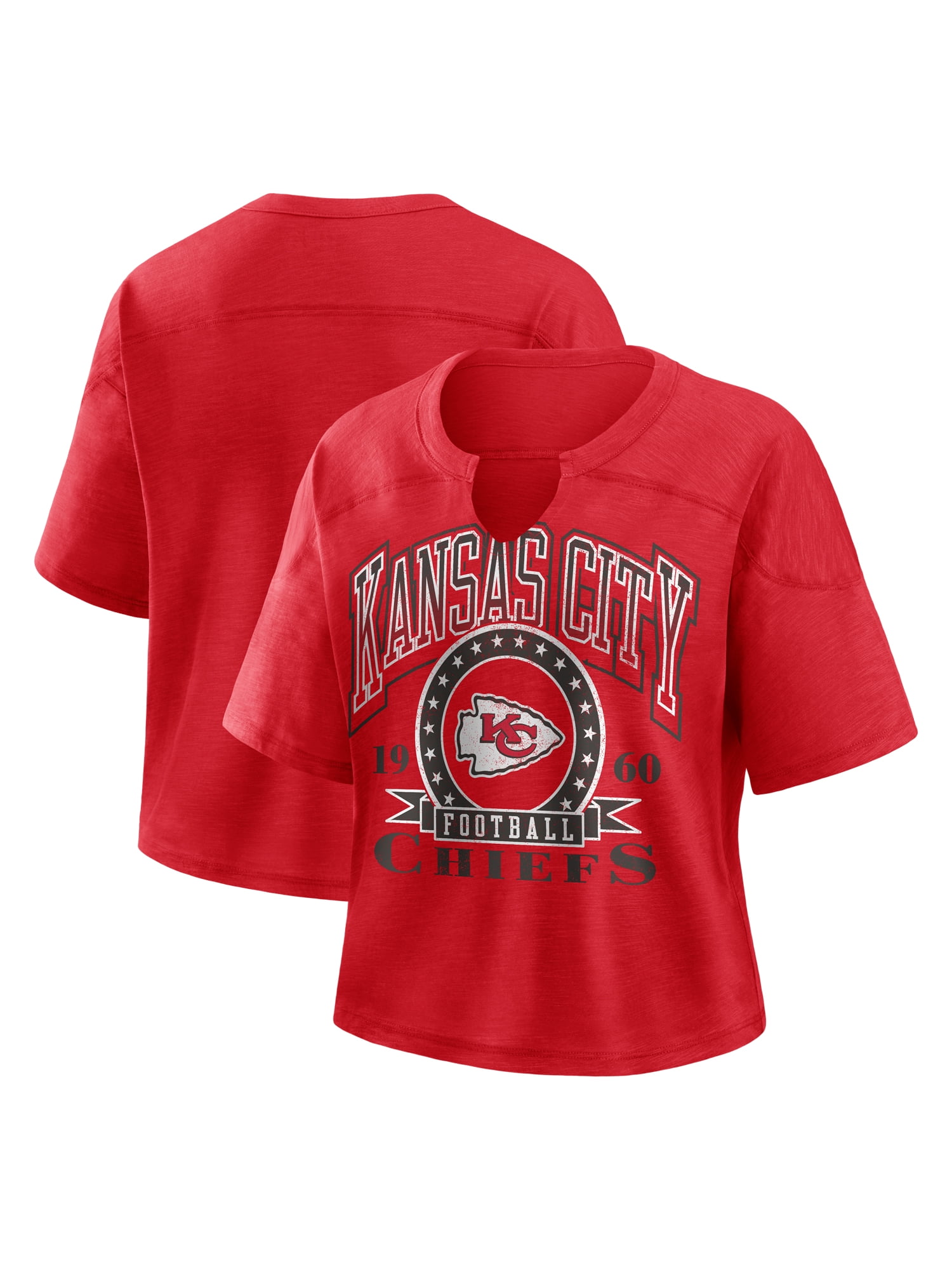 NFL Kansas City Chiefs Women's Cotton Red Short Sleeve T-Shirt