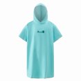 thumbnail image 2 of Albornoz de secado rápido Jumpingount a prueba de viento con capucha para hombres y mujeres, 2 of 6