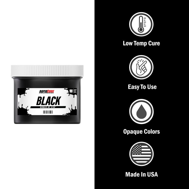 Rapid Cure® Black and White Plastisol Ink for Screen Printing Fabric  (Bundle) - Low Temperature Curing Screen Printing Ink by Screen Print  Direct 