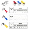 thumbnail image 6 of 75pcs PVC PiggyBack Insulated Spade Terminals 22-10AWG Wire Crimp Connectors, 6 of 7