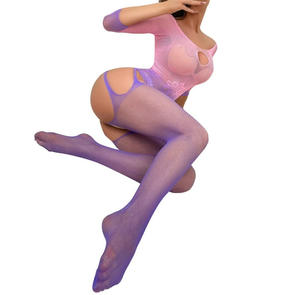 asddcavvf Sexy Lingerie for Women Women Body Stockings Sexy Exotic Dancer Fishnets Lingerie Glow Par