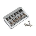 thumbnail image 4 of Milaget Fixed 6 String Bass Bridge Concert Spacing 10.6mm for Guitar Bass Instrument silver, 4 of 6