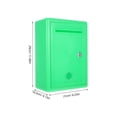 thumbnail image 2 of OUNONA Small Lock Box Suggestions And Complaints Box For School Use Metal Green 1Pack, 2 of 8
