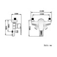 thumbnail image 4 of Bathtub Mixer Tap Bath/shower Faucet Chrome Brass Mixer Tap, 4 of 5
